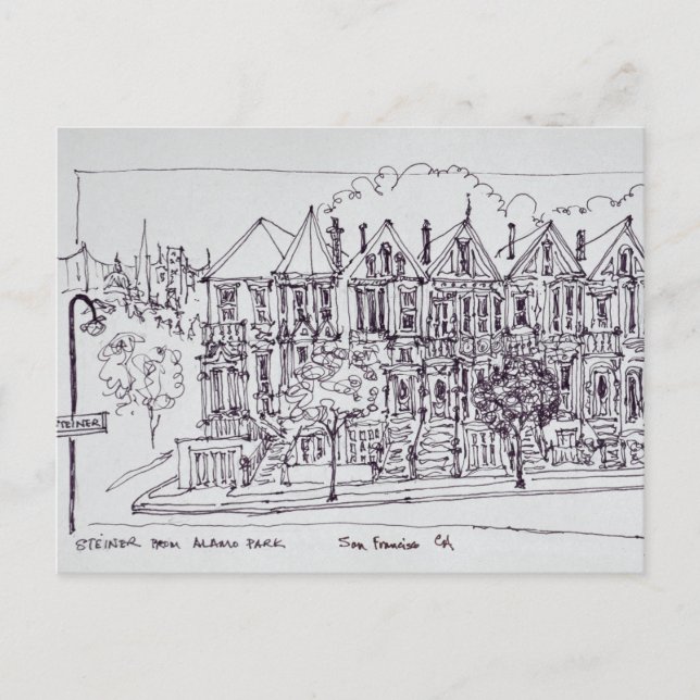 Gemälde | San Francisco, Kalifornien Postkarte (Vorderseite)