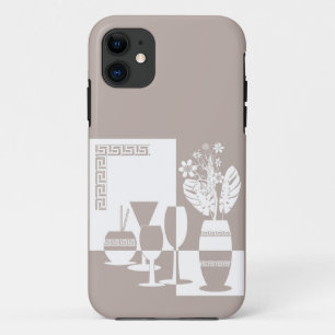Gemälde Vasen mit Blumen und Weingläsern hell Case-Mate iPhone Hülle