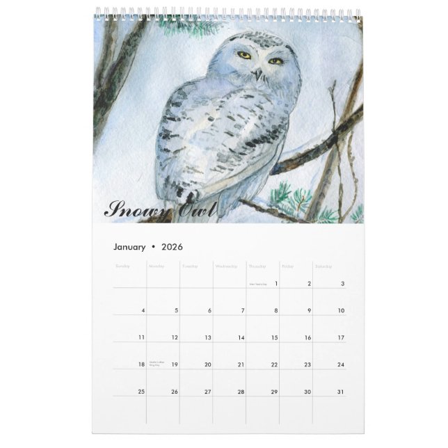 Gemälde von Aquarellen im Kalender 2015 nahe Aufna (Jan 2026)