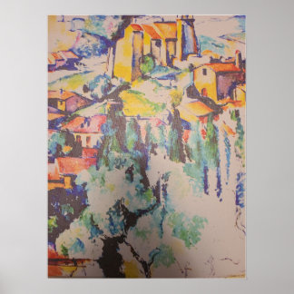 Gemälde von Cezanne - modifiziert durch Mark Petti Poster