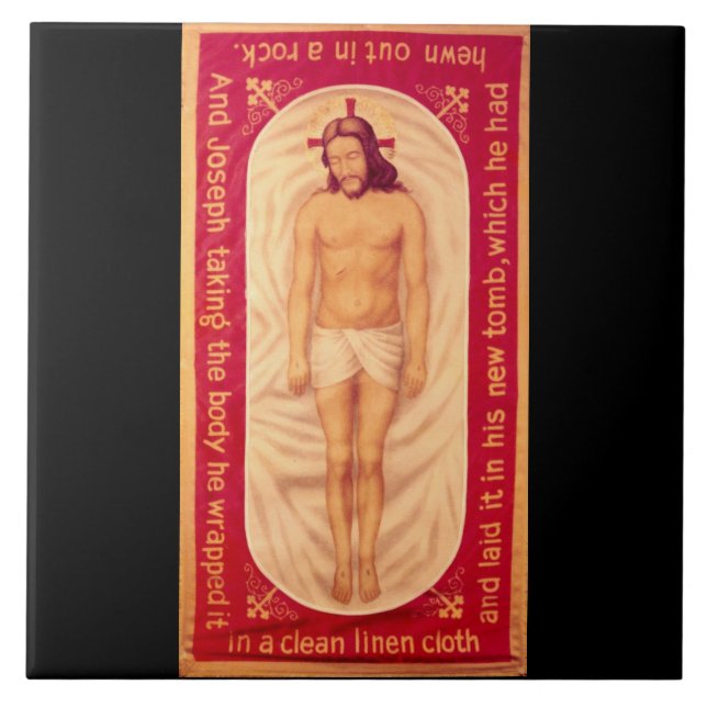 Gemälde von Christus Feinsteinfliese Fliese (Vorderseite)