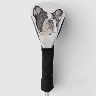 Gemälde von Französisch-Bulldog (Brindle Pied) - Golf Headcover