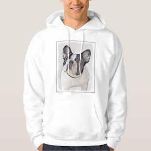 Gemälde von Französisch-Bulldog (Brindle Pied) - Hoodie