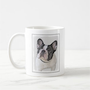 Gemälde von Französisch-Bulldog (Brindle Pied) - Kaffeetasse