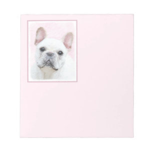Gemälde von Französisch-Bulldog (Cream/White) - Hu Notizblock