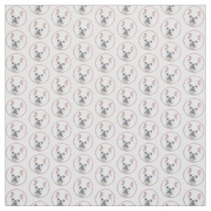 Gemälde von Französisch-Bulldog (Cream/White) - Stoff