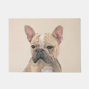 Gemälde von Französisch-Bulldog (Sable) - Niedli Fußmatte