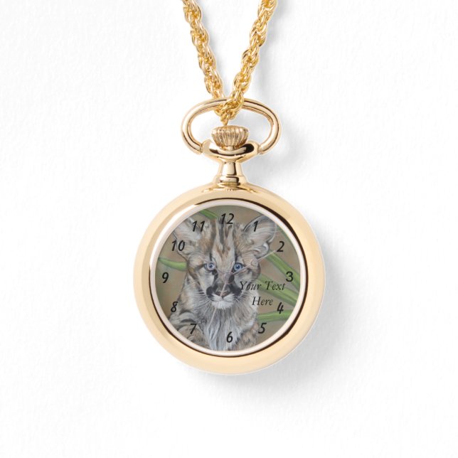 Gemälde von Katzenkuchen Armbanduhr (Vorderseite)