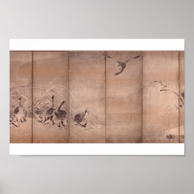 Gemälde von Miyamoto Musashi, c. 1600 Poster (Vorne)