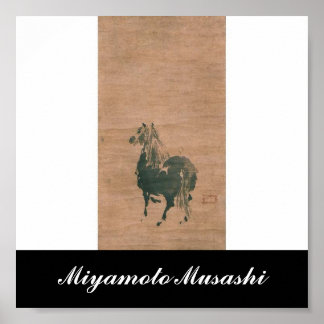 Gemälde von Miyamoto Musashi, c. 1600 Poster