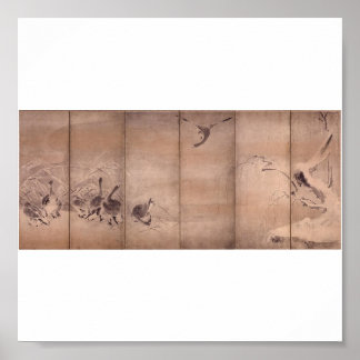 Gemälde von Miyamoto Musashi, c. 1600 Poster