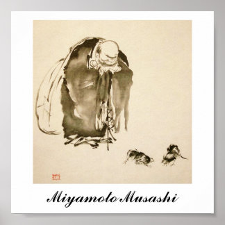 Gemälde von Miyamoto Musashi, c. 1600 Poster