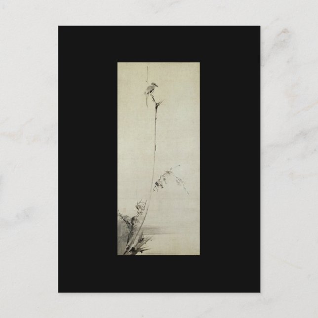 Gemälde von Miyamoto Musashi, c. 1600 Postkarte (Vorderseite)