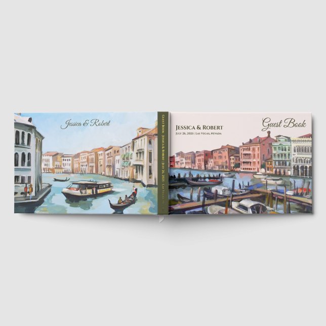 Gemälde von Venedig, Italien Gästebuch (Voll)