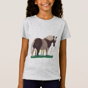 Gemälde von zwei Pferden in Gras, Hemden T-Shirt