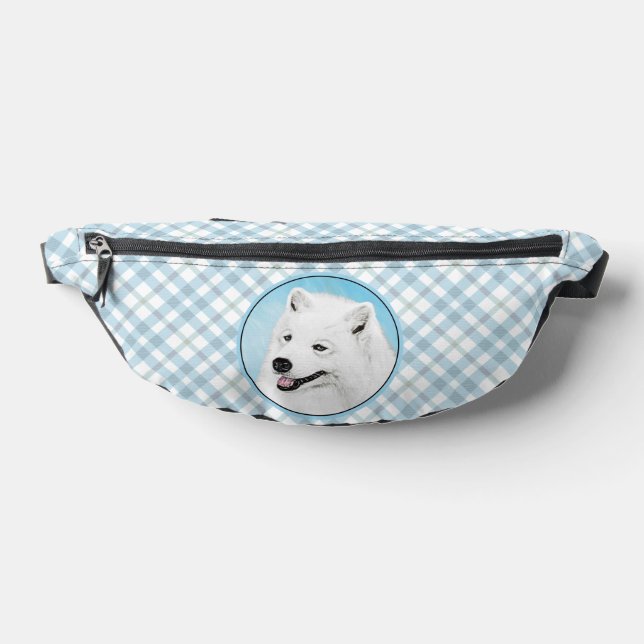 Gemälde weiß Niedliche Haustiere Hunde Kunst Bauchtasche (Ablage )