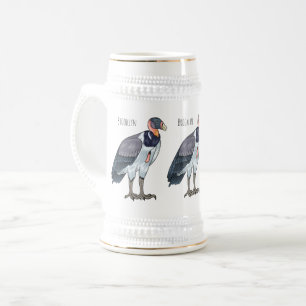 Gemälde zum Cartoon von Königsgeier Bierglas