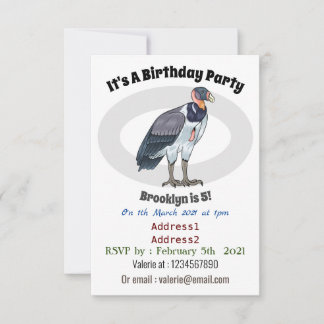 Gemälde zum Cartoon von Königsgeier Einladung