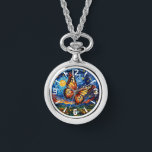 Gemäldete Butterfly Starry Night Sky Elegante Frau Armbanduhr<br><div class="desc">Die bemalten Butterfly Starry Night Sky Elegant Womans Watches zeichnen sich durch einen farbenfrohen Schmetterling aus,  der mit dem Mond und den Sternen im Hintergrund besticht. Erstellt von Evco Studio www.zazzle.com/store/evcostudio</div>