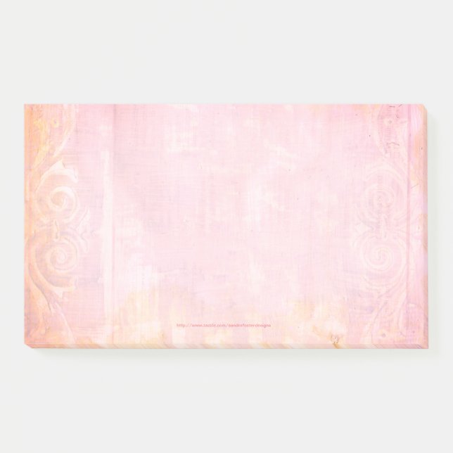 Gemäldete Grunge Art Post-it Note Pad Klebezettel (Vorderseite)