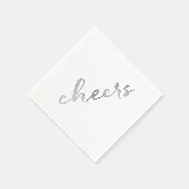 Gemäldete Imitate der Anbetung Silver Foil Neujahr Serviette (Ecke)