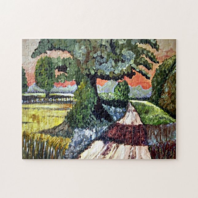 Gemäldete Landschaft Jigsaw Puzzle (Horizontal)