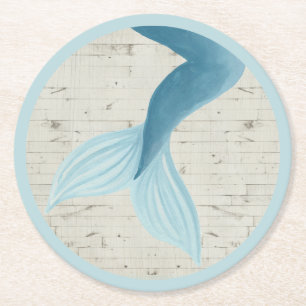 Gemäldete Meerjungensammlung Runder Pappuntersetzer