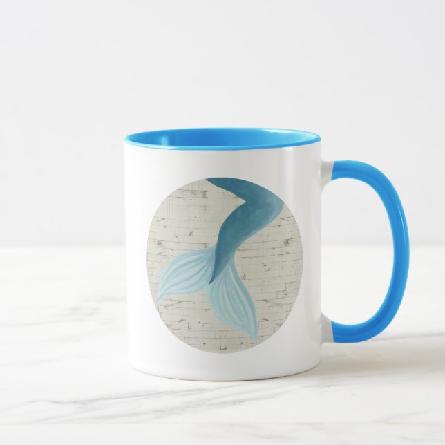 Gemäldete Meerjungensammlung Tasse (Rechts)