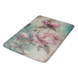 Gemäldete Peonies - Bathmat Badematte