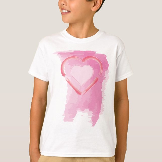 Gemäldetes Herz T-Shirt (Vorderseite)