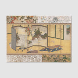 Gemäldetes Koromandel ändern Bildschirm Seidenpapier