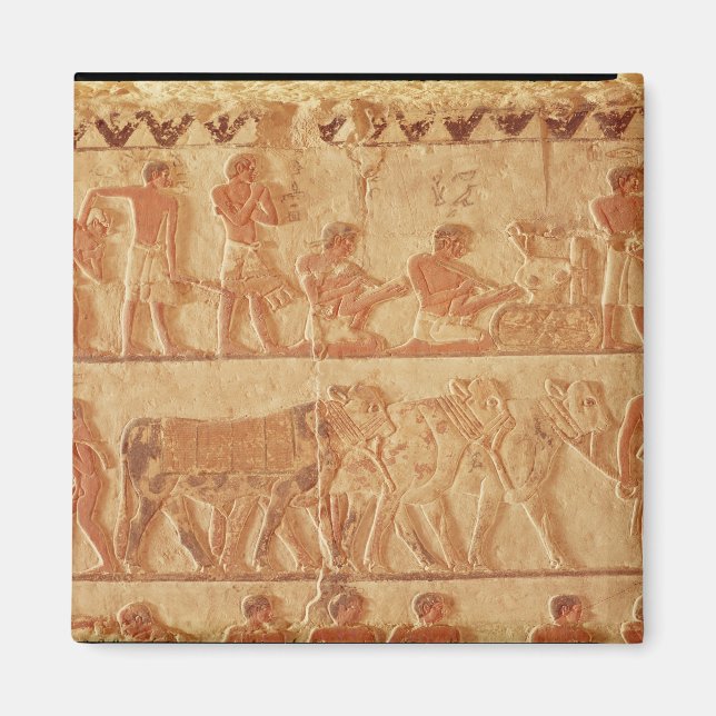 Gemäldetes Relief mit Darstellung Magnet (Vorne)