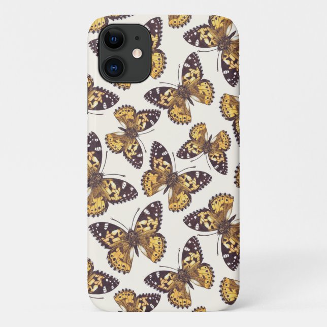 Gemäldetes Schmetterlingsmuster Case-Mate iPhone Hülle (Rückseite)