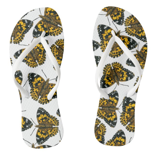 Gemäldetes Schmetterlingsmuster Flip Flops (Fußbett)