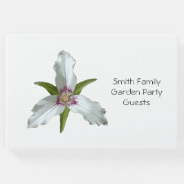 Gemäldetes Trillium Spring Wildblume Gästebuch