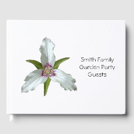 Gemäldetes Trillium Spring Wildblume Gästebuch
