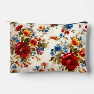 Gemalt Е lecker und zarte farbenfrohe Sommer-Blume Zubehörtasche