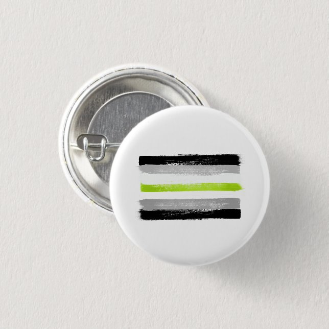 GEMALTE AGENDER-STOLZFLAGGE BUTTON (Vorne & Hinten)