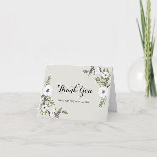 Gemalte Anemonen - Dankeskarten Dankeskarte