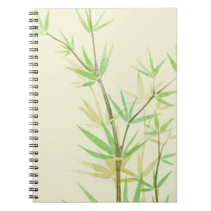 Gemalte Aquarellkarte mit wildem stilisiertem Notizblock