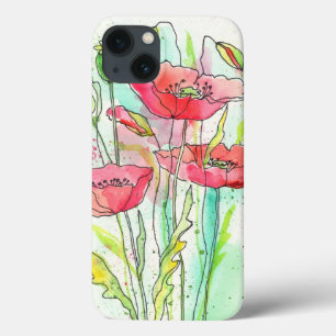 Gemalte Aquarellmohnblumen title_seo2