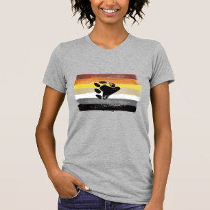 GEMALTE BÄR-STOLZFLAGGE UND SYMBOL T-Shirt