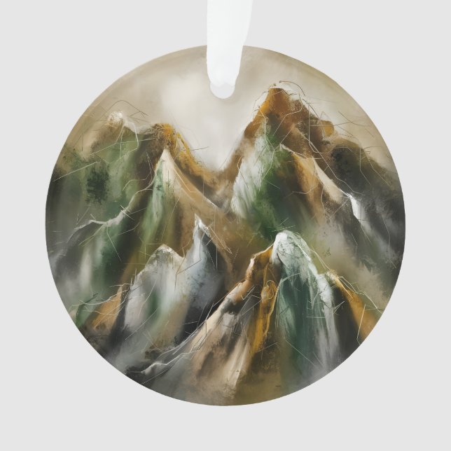 Gemalte Berge  Ornament (Vorderseite)