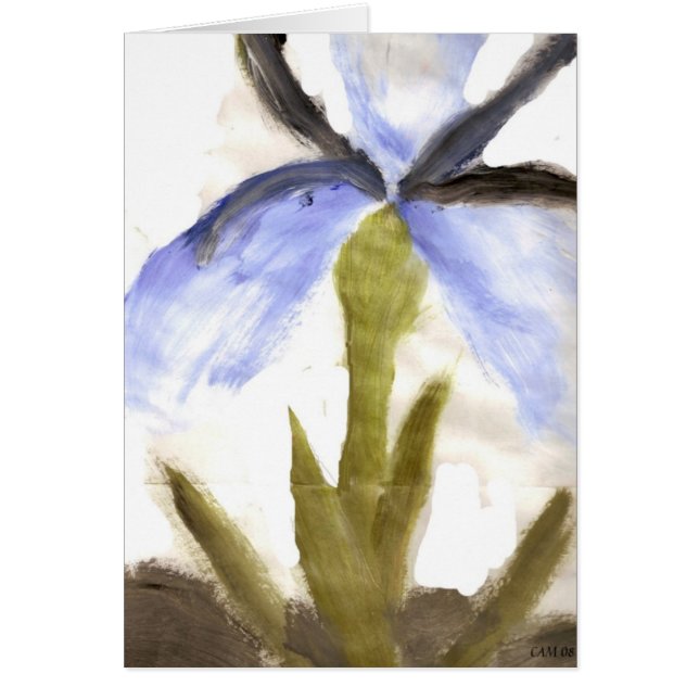 Gemalte Blumenkarte (Vorne)