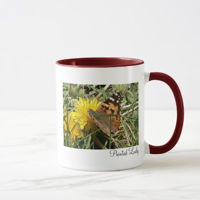 Gemalte Dame Tasse (Rechts)