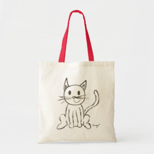 Gemalte Kitty-Taschen-Tasche Tragetasche