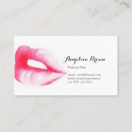 Gemalte LippenVisitenkarte Visitenkarte