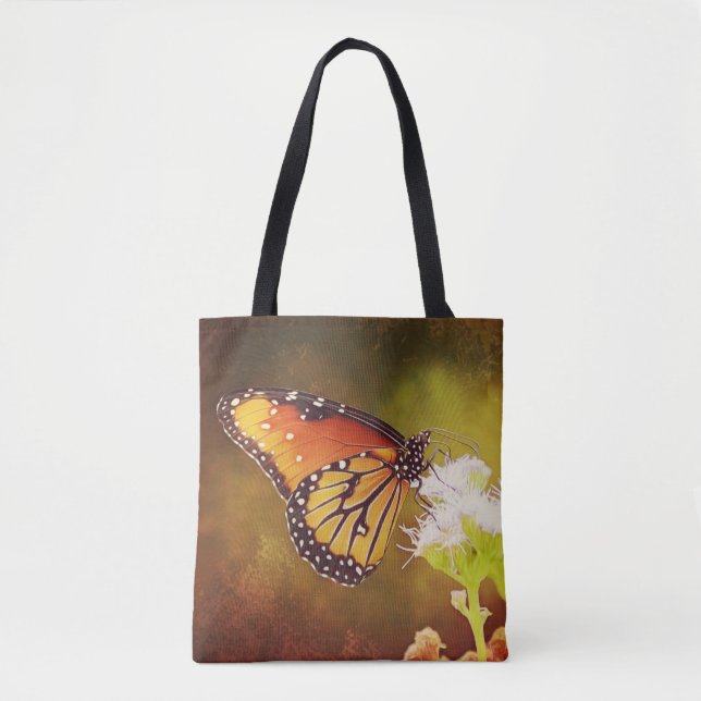 Gemalte Monarch-Schmetterlings-Taschen-Tasche Tasche (Vorderseite)