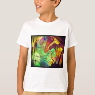 Gemalte Nebel - Feueropal-Abstrakt T-Shirt