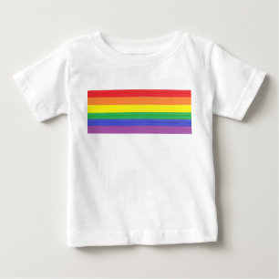 Gemalte Regenbogen-Flagge Baby T-shirt